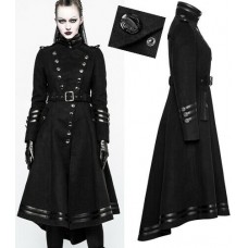 Gothic Punk Rave Military Uniform Long Coat Rock Cosplay Steampunk Jackets
