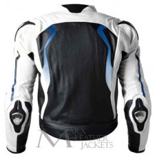 BMW White Biker Leather Jacket