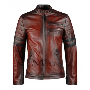 Hybrid Vintage Style Leather Jacket
