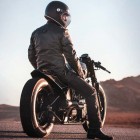 The Cafe Racer Brown Leather Jacket