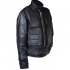Judge Dredd Karl Urban Black Leather Jacket