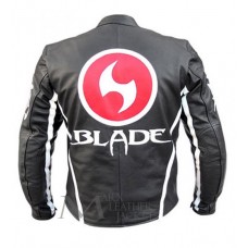 Blade Trinity Men's Black Biker Leather Jacket