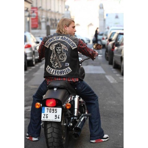 Jax Sons Teller Of Anarchy Motorcycle Leather Vest All Patches