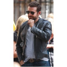 Stylish Bradley Cooper Fashionable Biker Real Leather Jacket