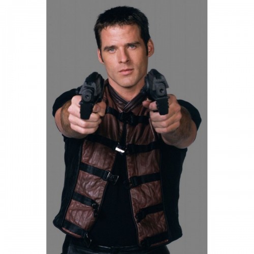 Farscape John Crichton (Ben Browder) Leather Vest Jacket