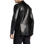 Men Leather Blazer Slim fit Coat Designer Jacket