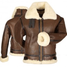 Marx Shearling Bomber Brown Leather jacket