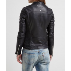 Marx Edgy Leather Jacket Black