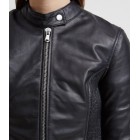 Marx Edgy Leather Jacket Black