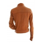 Marx Camel Brown Slim Fit Motorcycle Leather Jacket
