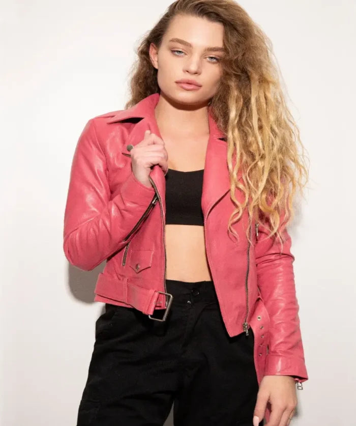 Barbie Pink Leather Jacket