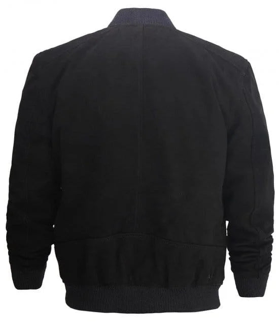 Adamsville Mens Black Suede Leather Jacket