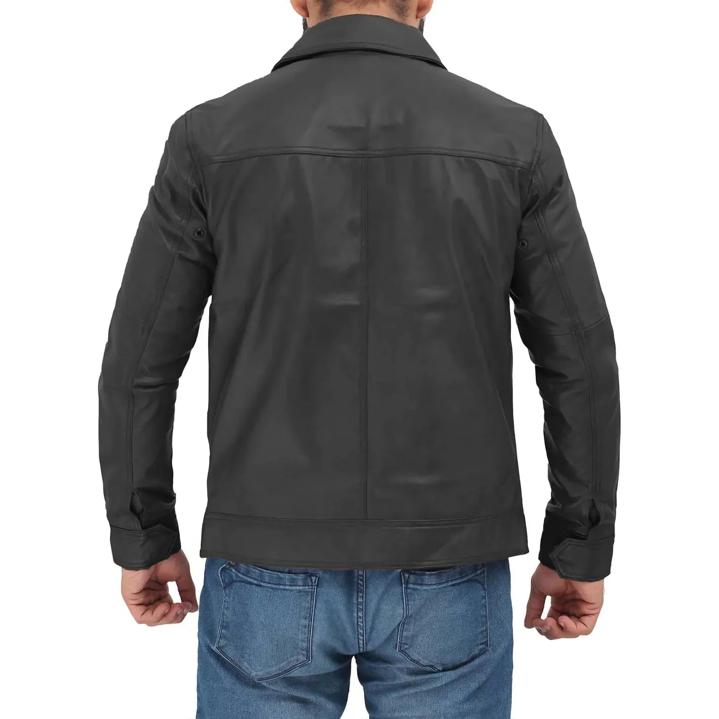 Thomas Black Cognac Vintage Leather Jacket