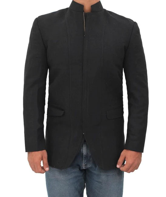 TWM Gobeil Men’s Black Wool Coat