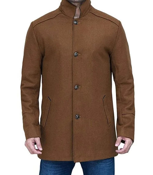 TWM Roy Brown Men’s Wool Overcoat