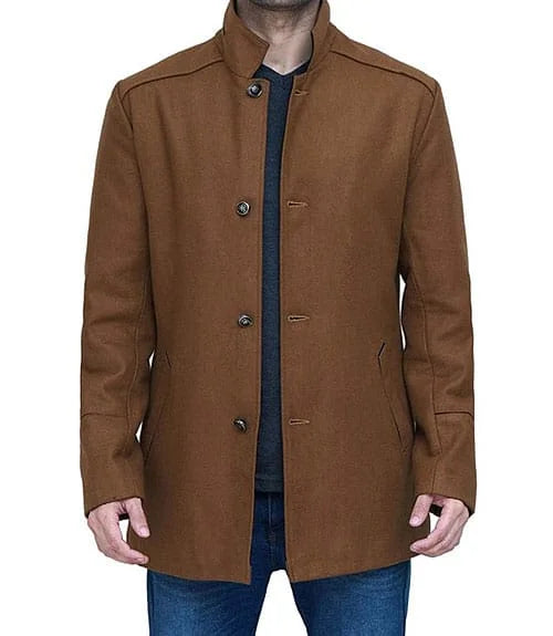 TWM Roy Brown Men’s Wool Overcoat