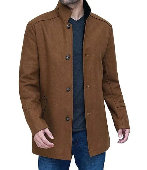 TWM Roy Brown Men’s Wool Overcoat